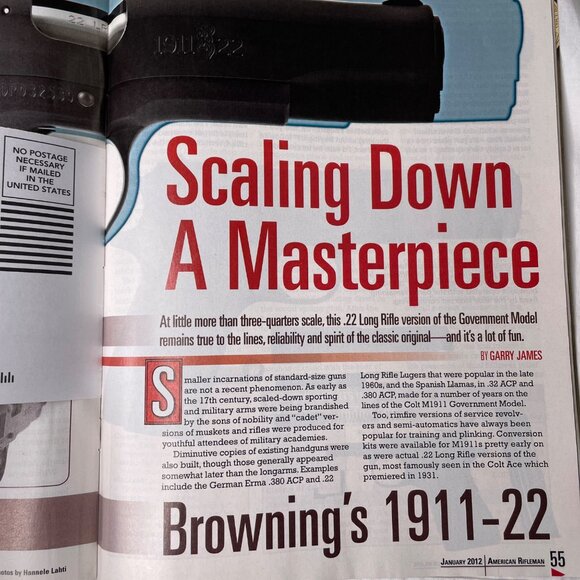 American Rifleman NRA Magazine January 2012 Vol 160 No 1 u National Rifle Associ - Picture 9 of 10